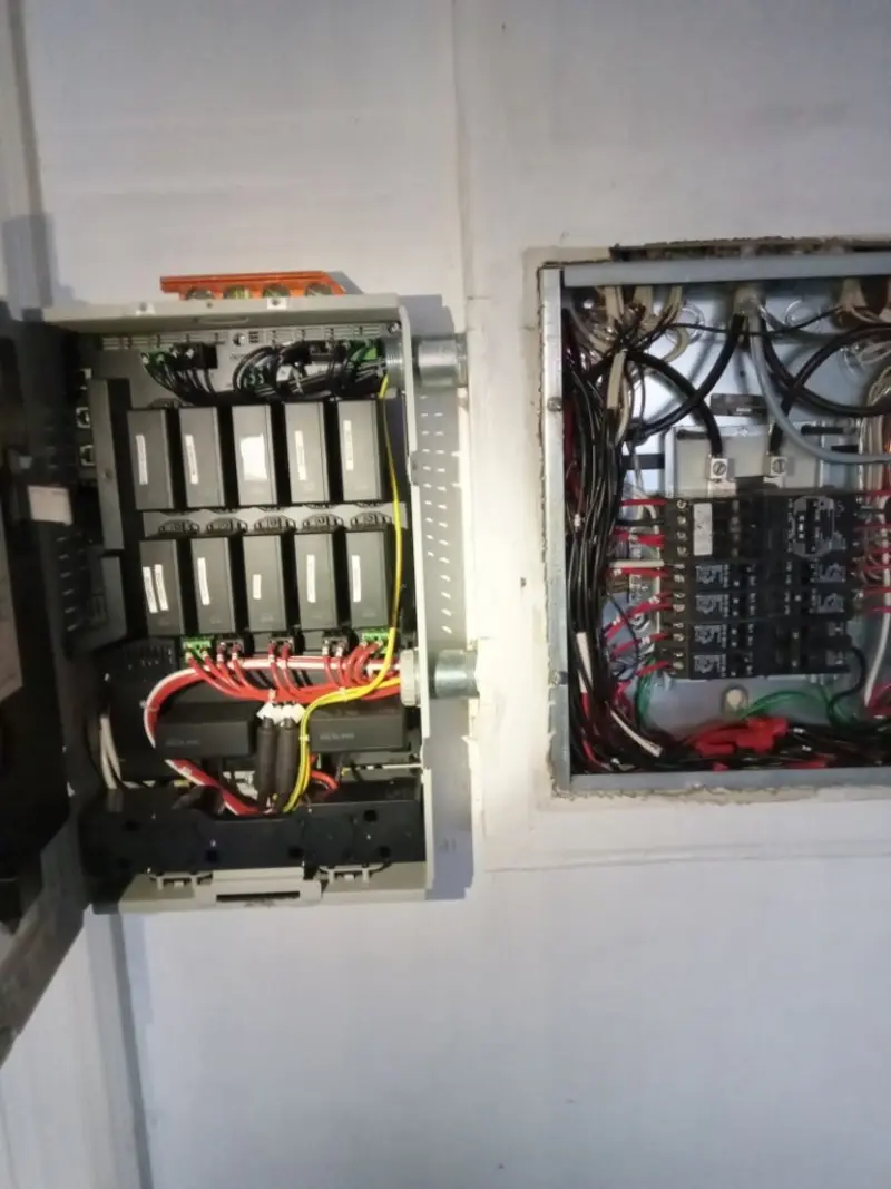 Electrical panel upgrade completed for Security Camera Wiring in Whitesboro
